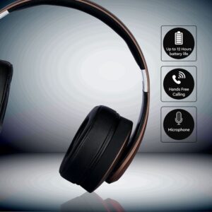 Ασύρματα Ακουστικά Bluetooth Καφέ V-TAC Headband Stereo με Mικρόφωνο – 7732