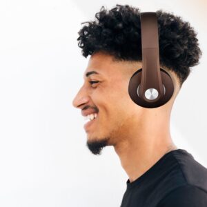 Ασύρματα Ακουστικά Bluetooth Καφέ V-TAC Headband Stereo με Mικρόφωνο – 7732