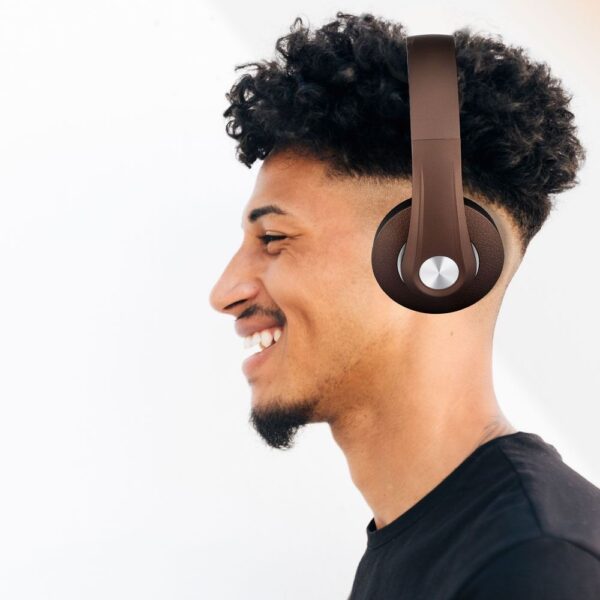 Ασύρματα Ακουστικά Bluetooth Καφέ V-TAC Headband Stereo με Mικρόφωνο – 7732