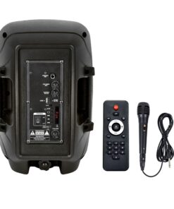 Φορητό Ασύρματο Ηχείο Bluetooth 15W με Μπαταρία 2200mAh RGB LED Τηλεχειριστήριο & Μικρόφωνο Καραόκε V-TAC Μαύρο – 7735