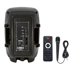 Φορητό Ασύρματο Ηχείο Bluetooth 15W με Μπαταρία 2200mAh RGB LED Τηλεχειριστήριο & Μικρόφωνο Καραόκε V-TAC Μαύρο – 7735