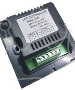 LED RGB Controller Dimmer Μαύρο Τοίχου Αφής 144W/288W Globostar – 77409