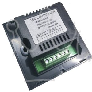 LED RGB Controller Dimmer Μαύρο Τοίχου Αφής 144W/288W Globostar – 77409