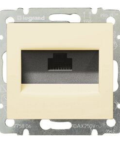 RJ45 ΚΑΤ. 6 UTP 1 ΕΞ./ΝΥΧΙΑ ΚΡΕΜ LEGRAND VALENA – 774146