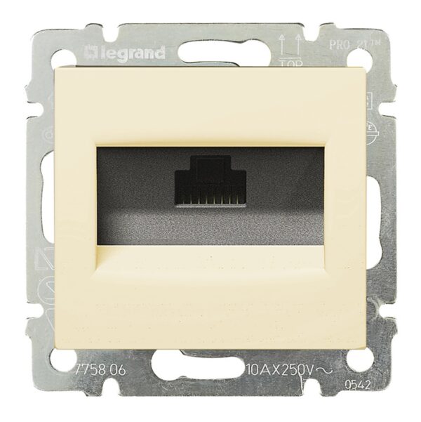 RJ45 ΚΑΤ. 6 UTP 1 ΕΞ./ΝΥΧΙΑ ΚΡΕΜ LEGRAND VALENA - 774146