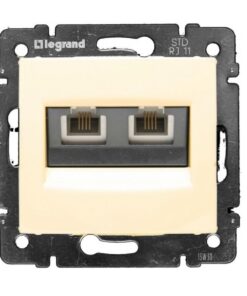 RJ45 ΚΑΤ. 6 UTP 2 ΕΞ./ΝΥΧΙΑ ΚΡΕΜ LEGRAND VALENA – 774147
