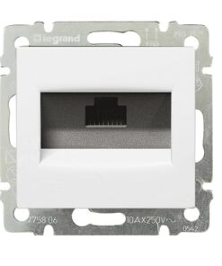RJ45 ΚΑΤ. 6 UTP 1 ΕΞ./ΝΥΧΙΑ ΛΕΥΚΟ LEGRAND VALENA – 774246