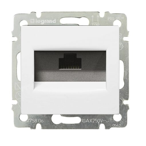 RJ45 ΚΑΤ. 6 UTP 1 ΕΞ./ΝΥΧΙΑ ΛΕΥΚΟ LEGRAND VALENA – 774246