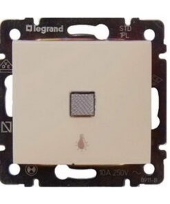 ΜΠΟΥΤΟΝ ΦΩΤΕΙΝΟ ΜΕ ΕΝΔΕΙΞΗ ΚΡΕΜ LEGRAND VALENA – 774313