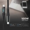 Καλώδιο Φόρτισης 100W 5A Type C 1m   V-TAC – 7746