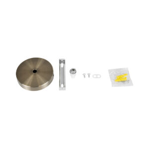 GloboStar® DIY 77505 Επιτοίχια Στρογγυλή Ροζέτα – Βάση για 1 Κρεμαστό Φωτιστικό – Φ10 x Υ2cm – Αντικέ Μπρονζέ – Μεταλλικό – 5 Χρόνια Εγγύηση