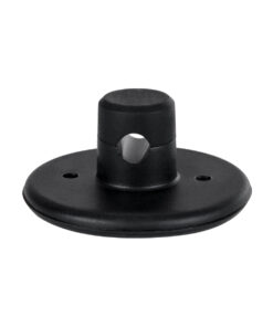 GloboStar® DIY 77560 Επιτοίχιο Εξάρτημα Στήριξης Καλωδίου Φωτιστικού – Φ4.5 x Υ2cm – Μαύρο – Σιλικόνης – 5 Χρόνια Εγγύηση