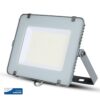 LED Προβολέας 150W V-TAC PRO Samsung Chip Γκρι 100° 18000lm Αδιάβροχος IP65 Φυσικό Λευκό 4000K – 776