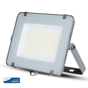 LED Προβολέας 150W V-TAC PRO Samsung Chip Γκρι 100° 18000lm Αδιάβροχος IP65 Φυσικό Λευκό 4000K – 776