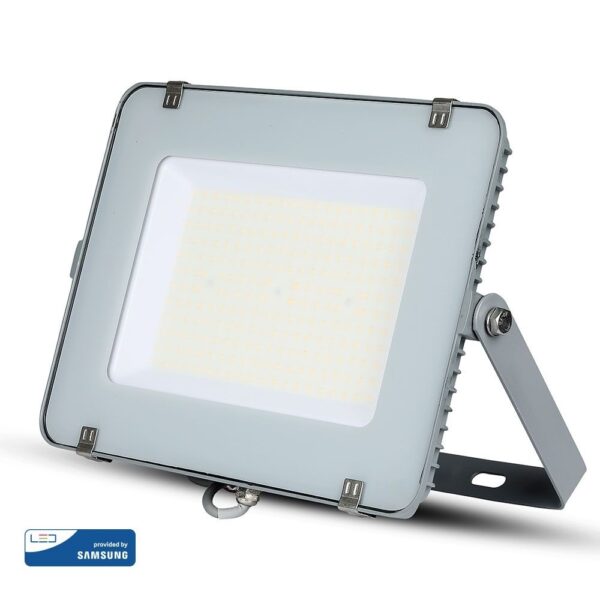 LED Προβολέας 150W V-TAC PRO Samsung Chip Γκρι 100° 18000lm Αδιάβροχος IP65 Φυσικό Λευκό 4000K – 776