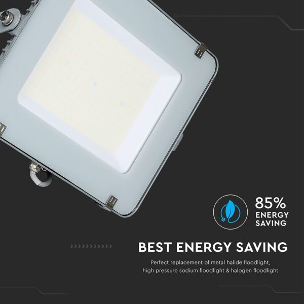 LED Προβολέας 150W V-TAC PRO Samsung Chip Γκρι 100° 18000lm Αδιάβροχος IP65 Φυσικό Λευκό 4000K – 776