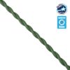 GloboStar® 77622 Πλεκτό Υφασμάτινο Καλώδιο 1m 2 x 0.75mm² Πράσινο – Χακί