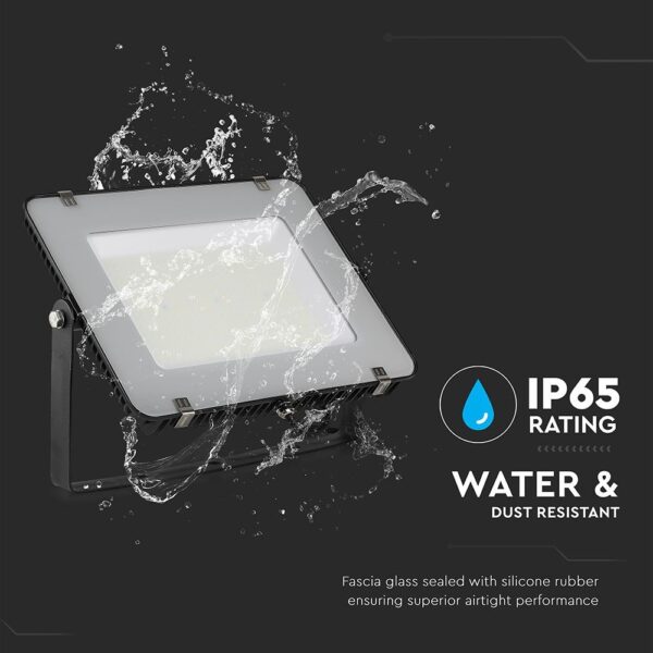 LED Προβολέας 200W V-TAC PRO Samsung Chip Μαύρος 100° 23000lm Αδιάβροχος IP65 Φυσικό 4000K – 21778