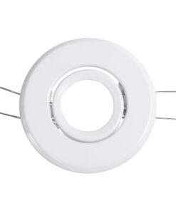 GloboStar® DELTA 77800 Χωνευτό Κινούμενο Στρόγγυλο Σποτ Οροφής για Λάμπα MR11 με Βάση GU5.3 ή GU10 – IP20 – Μεταλλικό – Φ70 x Υ21mm – Λευκό – 5 Χρόνια Εγγύηση