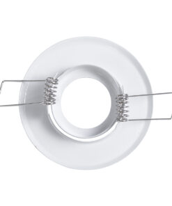 GloboStar® DELTA 77800 Χωνευτό Κινούμενο Στρόγγυλο Σποτ Οροφής για Λάμπα MR11 με Βάση GU5.3 ή GU10 – IP20 – Μεταλλικό – Φ70 x Υ21mm – Λευκό – 5 Χρόνια Εγγύηση