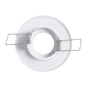GloboStar® DELTA 77800 Χωνευτό Κινούμενο Στρόγγυλο Σποτ Οροφής για Λάμπα MR11 με Βάση GU5.3 ή GU10 – IP20 – Μεταλλικό – Φ70 x Υ21mm – Λευκό – 5 Χρόνια Εγγύηση