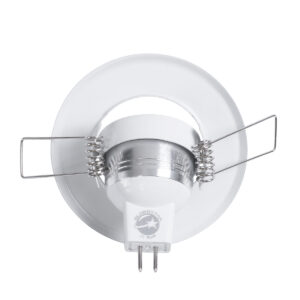 GloboStar® DELTA 77800 Χωνευτό Κινούμενο Στρόγγυλο Σποτ Οροφής για Λάμπα MR11 με Βάση GU5.3 ή GU10 – IP20 – Μεταλλικό – Φ70 x Υ21mm – Λευκό – 5 Χρόνια Εγγύηση