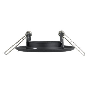 GloboStar® DELTA 77801 Χωνευτό Κινούμενο Στρόγγυλο Σποτ Οροφής για Λάμπα MR11 με Βάση GU5.3 ή GU10 – IP20 – Μεταλλικό – Φ70 x Υ21mm – Μαύρο – 5 Χρόνια Εγγύηση