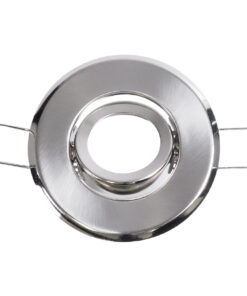 GloboStar® DELTA 77802 Χωνευτό Κινούμενο Στρόγγυλο Σποτ Οροφής για Λάμπα MR11 με Βάση GU5.3 ή GU10 – IP20 – Μεταλλικό – Φ70 x Υ21mm – Νίκελ Ματ – 5 Χρόνια Εγγύηση