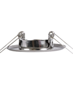 GloboStar® DELTA 77802 Χωνευτό Κινούμενο Στρόγγυλο Σποτ Οροφής για Λάμπα MR11 με Βάση GU5.3 ή GU10 – IP20 – Μεταλλικό – Φ70 x Υ21mm – Νίκελ Ματ – 5 Χρόνια Εγγύηση