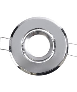 GloboStar® DELTA 77803 Χωνευτό Κινούμενο Στρόγγυλο Σποτ Οροφής για Λάμπα MR11 με Βάση GU5.3 ή GU10 – IP20 – Μεταλλικό – Φ70 x Υ21mm – Χρώμιο Νίκελ – 5 Χρόνια Εγγύηση