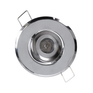 GloboStar® DELTA 77803 Χωνευτό Κινούμενο Στρόγγυλο Σποτ Οροφής για Λάμπα MR11 με Βάση GU5.3 ή GU10 – IP20 – Μεταλλικό – Φ70 x Υ21mm – Χρώμιο Νίκελ – 5 Χρόνια Εγγύηση