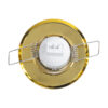 GloboStar® DELTA 77804 Χωνευτό Κινούμενο Στρόγγυλο Σποτ Οροφής για Λάμπα MR11 με Βάση GU5.3 ή GU10 – IP20 – Μεταλλικό – Φ70 x Υ21mm – Χρυσό Πλατίνα – 5 Χρόνια Εγγύηση