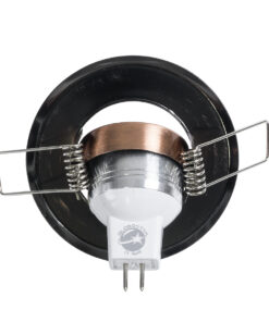 GloboStar® DELTA 77805 Χωνευτό Κινούμενο Στρόγγυλο Σποτ Οροφής για Λάμπα MR11 με Βάση GU5.3 ή GU10 – IP20 – Μεταλλικό – Φ70 x Υ21mm – Χάλκινο – 5 Χρόνια Εγγύηση