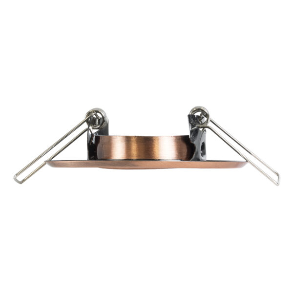 GloboStar® DELTA 77805 Χωνευτό Κινούμενο Στρόγγυλο Σποτ Οροφής για Λάμπα MR11 με Βάση GU5.3 ή GU10 – IP20 – Μεταλλικό – Φ70 x Υ21mm – Χάλκινο – 5 Χρόνια Εγγύηση