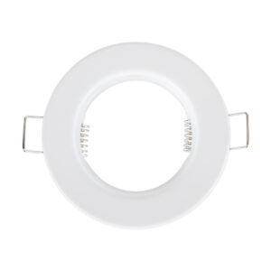 GloboStar® DELTA 77807 Χωνευτό Στρόγγυλο Σποτ Οροφής για Λάμπα MR16 με Βάση GU5.3 ή GU10 – IP20 – Μεταλλικό – Φ83 x Υ31mm – Λευκό – 5 Χρόνια Εγγύηση
