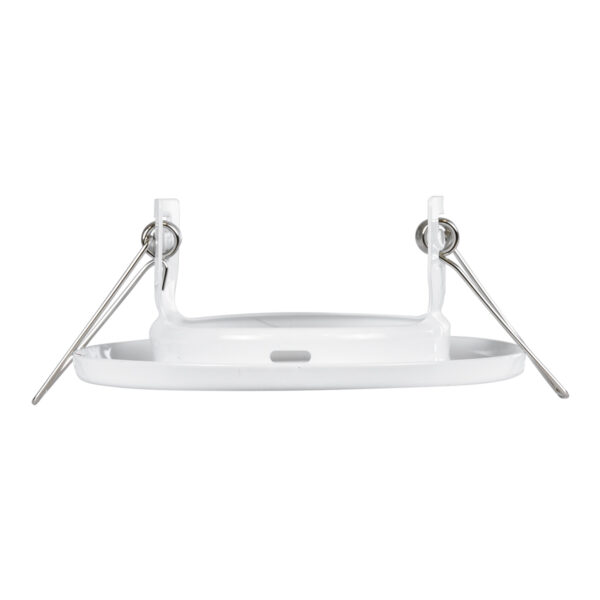 GloboStar® DELTA 77807 Χωνευτό Στρόγγυλο Σποτ Οροφής για Λάμπα MR16 με Βάση GU5.3 ή GU10 – IP20 – Μεταλλικό – Φ83 x Υ31mm – Λευκό – 5 Χρόνια Εγγύηση
