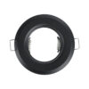 GloboStar® DELTA 77808 Χωνευτό Στρόγγυλο Σποτ Οροφής για Λάμπα MR16 με Βάση GU5.3 ή GU10 – IP20 – Μεταλλικό – Φ83 x Υ31mm – Μαύρο – 5 Χρόνια Εγγύηση