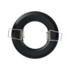 GloboStar® DELTA 77808 Χωνευτό Στρόγγυλο Σποτ Οροφής για Λάμπα MR16 με Βάση GU5.3 ή GU10 – IP20 – Μεταλλικό – Φ83 x Υ31mm – Μαύρο – 5 Χρόνια Εγγύηση