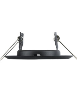 GloboStar® DELTA 77808 Χωνευτό Στρόγγυλο Σποτ Οροφής για Λάμπα MR16 με Βάση GU5.3 ή GU10 – IP20 – Μεταλλικό – Φ83 x Υ31mm – Μαύρο – 5 Χρόνια Εγγύηση