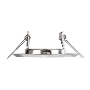 GloboStar® DELTA 77809 Χωνευτό Στρόγγυλο Σποτ Οροφής για Λάμπα MR16 με Βάση GU5.3 ή GU10 – IP20 – Μεταλλικό – Φ83 x Υ31mm – Νίκελ Ματ – 5 Χρόνια Εγγύηση