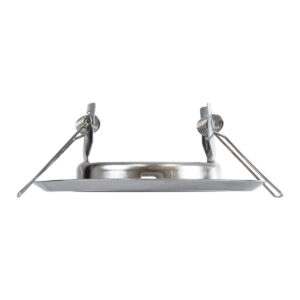 GloboStar® DELTA 77810 Χωνευτό Στρόγγυλο Σποτ Οροφής για Λάμπα MR16 με Βάση GU5.3 ή GU10 – IP20 – Μεταλλικό – Φ83 x Υ31mm – Χρώμιο Νίκελ – 5 Χρόνια Εγγύηση