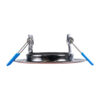 GloboStar® DELTA 77812 Χωνευτό Στρόγγυλο Σποτ Οροφής για Λάμπα MR16 με Βάση GU5.3 ή GU10 – IP20 – Μεταλλικό – Φ83 x Υ31mm – Χάλκινο – 5 Χρόνια Εγγύηση