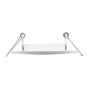 GloboStar® DELTA 77814 Χωνευτό Κινούμενο Στρόγγυλο Σποτ Οροφής για Λάμπα MR16 με Βάση GU5.3 ή GU10 – IP20 – Μεταλλικό – Φ92 x Υ28mm – Λευκό – 5 Χρόνια Εγγύηση