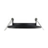 GloboStar® DELTA 77815 Χωνευτό Κινούμενο Στρόγγυλο Σποτ Οροφής για Λάμπα MR16 με Βάση GU5.3 ή GU10 – IP20 – Μεταλλικό – Φ92 x Υ28mm- Μαύρο – 5 Χρόνια Εγγύηση