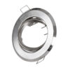 GloboStar® DELTA 77816 Χωνευτό Κινούμενο Στρόγγυλο Σποτ Οροφής για Λάμπα MR16 με Βάση GU5.3 ή GU10 – IP20 – Μεταλλικό – Φ92 x Υ28mm – Νίκελ Ματ – 5 Χρόνια Εγγύηση