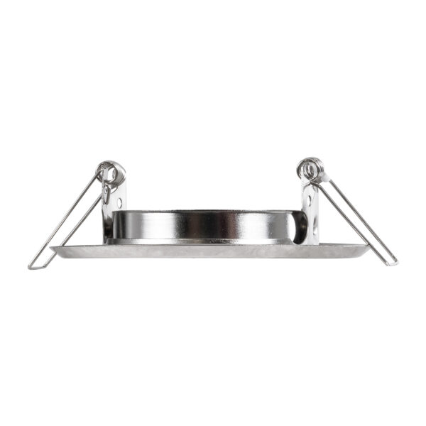 GloboStar® DELTA 77816 Χωνευτό Κινούμενο Στρόγγυλο Σποτ Οροφής για Λάμπα MR16 με Βάση GU5.3 ή GU10 – IP20 – Μεταλλικό – Φ92 x Υ28mm – Νίκελ Ματ – 5 Χρόνια Εγγύηση