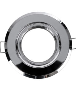 GloboStar® DELTA 77817 Χωνευτό Κινούμενο Στρόγγυλο Σποτ Οροφής για Λάμπα MR16 με Βάση GU5.3 ή GU10 – IP20 – Μεταλλικό – Φ92 x Υ28mm – Χρώμιο Νίκελ – 5 Χρόνια Εγγύηση