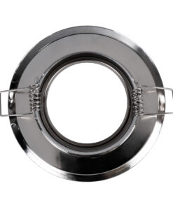 GloboStar® DELTA 77817 Χωνευτό Κινούμενο Στρόγγυλο Σποτ Οροφής για Λάμπα MR16 με Βάση GU5.3 ή GU10 – IP20 – Μεταλλικό – Φ92 x Υ28mm – Χρώμιο Νίκελ – 5 Χρόνια Εγγύηση