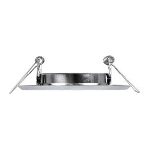 GloboStar® DELTA 77817 Χωνευτό Κινούμενο Στρόγγυλο Σποτ Οροφής για Λάμπα MR16 με Βάση GU5.3 ή GU10 – IP20 – Μεταλλικό – Φ92 x Υ28mm – Χρώμιο Νίκελ – 5 Χρόνια Εγγύηση