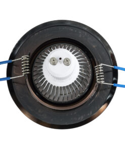 GloboStar® DELTA 77819 Χωνευτό Κινούμενο Στρόγγυλο Σποτ Οροφής για Λάμπα MR16 με Βάση GU5.3 ή GU10 – IP20 – Μεταλλικό – Φ92 x Υ28mm – Χάλκινο – 5 Χρόνια Εγγύηση